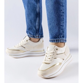 D/GMR Beige sneakers på Nutter platformen