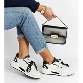 D/GMR Hvide og sorte Galdino sneakers