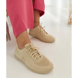 D/GMR Beige sneakers i stof fra Erminio
