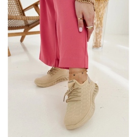 D/GMR Beige stof sneakers Mira