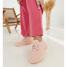 D/GMR Pink stof sneakers fra Ornella lyserød