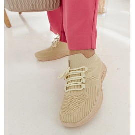 D/GMR Beige sneakers i stof fra Ornella
