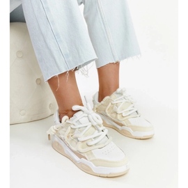 D/GMR Beige sneakers med Melilot stofindlæg