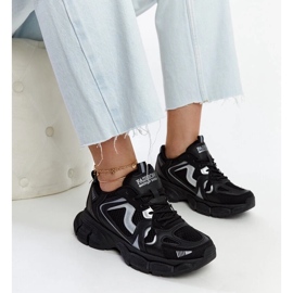 D/GMR Sorte sneakers med massiv jakobinsk sål