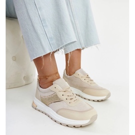 D/GMR Beige sneakers på Lubna platformen