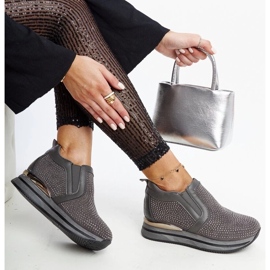 D/GMR Mørkegrå Cadelaria wedge sneakers