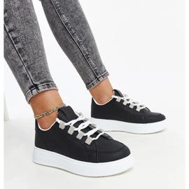 D/GMR Walida sorte sneakers med en tyk sål