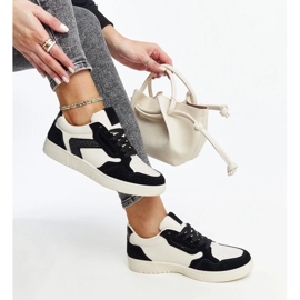 D/GMR Juwan hvide og sorte glitter sneakers