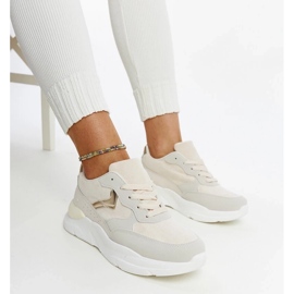 D/GMR Beige sneakers på Nereida platformen