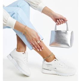 D/GMR Tasnim hvide snakeskin sneakers