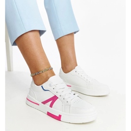 D/GMR Hvide sneakers med Zorica Pink