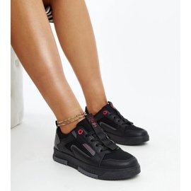 Black-Gray Women's Sneakers Cross Jeans LL2R4012C sort