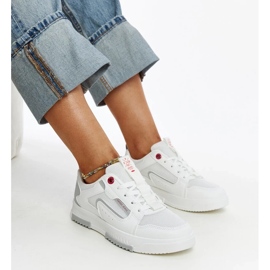 Hvide Cross Jeans sneakers til kvinder