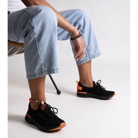Sort stof Cross Jeans damesneakers