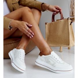 Beige læder sneakers rushd