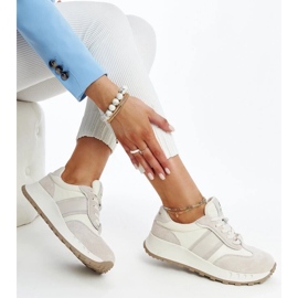 Grå lædersneakers fra Nahas