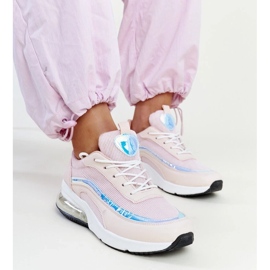 Pink sneakers med Jelek hologram lyserød