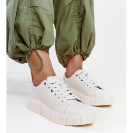 Beige læder sneakers fra Zvonka