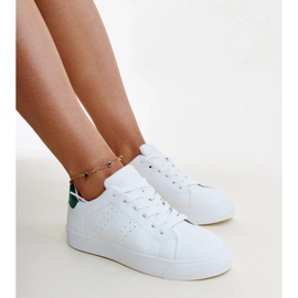 Hvide og grønne Akila sneakers