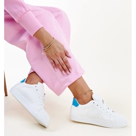 Hvide og blå Akila sneakers