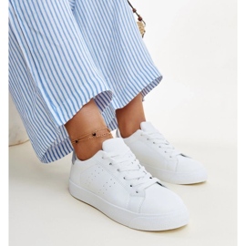 Hvide og sølv Akila sneakers