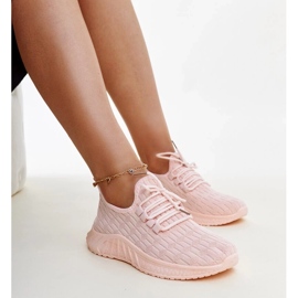 Pink Milena stof sneakers lyserød