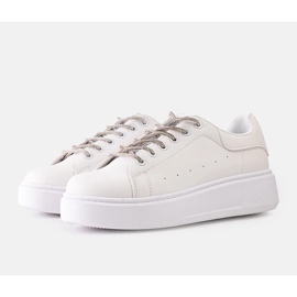 D/CEO Hvide sneakers med iøjnefaldende Asmait dekoration