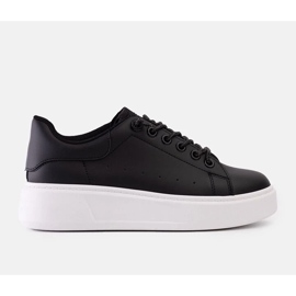 D/CEO Sorte sneakers med iøjnefaldende Asmait dekoration