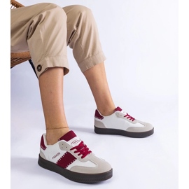D/CEO Bourgogne sneakers på Puente Stitching Platform rød