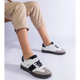 D/CEO Hvide platformssneakers med Puente-syninger