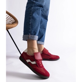 D/CEO Røde lave sneakers med snøre fra Edelmira