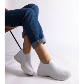 D/CEO Mora hvide slip-on sportssneakers