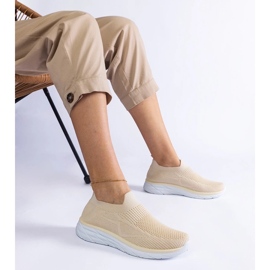 D/CEO Beige Aquilina slip-on sportssneakers