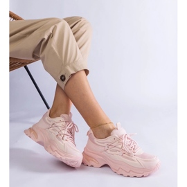 D/CEO Pink sportssneakers med en massiv Roxana-sål lyserød