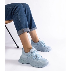 D/CEO Blå sportssneakers med en massiv Roxana-sål