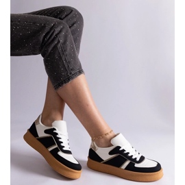 D/CEO Sorte sneakers med snørebånd med Felicita platformen