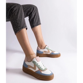 D/CEO Blå sneakers med Quica gummisål