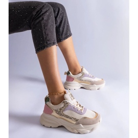 D/CEO Flerfarvede sneakers med glitter Clorinda-indlæg flerfarvet