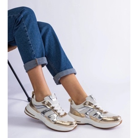 D/CEO Materielle sneakers sneakers med Elayne Gold -indsatser gylden