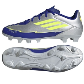 Adidas F50 Club FG/MG IH0916 Sølvblå sko