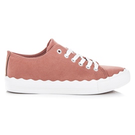 Bundne sneakers lyserød