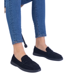Black Classic Openwork Loafers fra Ekozamsz sort