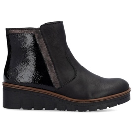 Kvinders Rieker X9150-00 sorte støvler