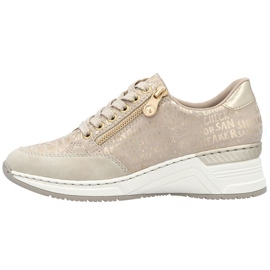 Sneakers på en kile Rieker N4316 Zlotys gylden