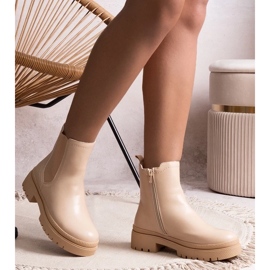D/CEO Beige isolerede klassiske slip-on ankelstøvler fra Edina