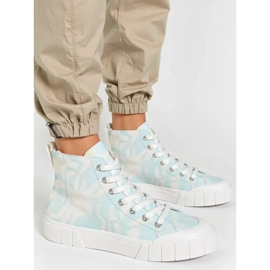 Kvinders blå sneakers