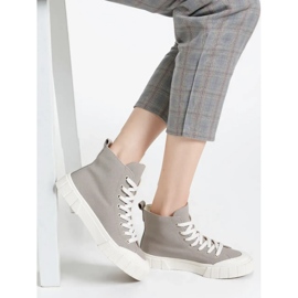 Kvinders arvel grå sneakers