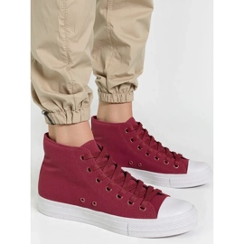 Kvinders Livio -vinrøde sneakers