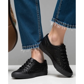 Kvinders belvio sorte sneakers
