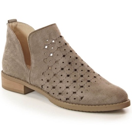M.Daszyński Openwork Boots M. Daszyński San12a Brown brun
